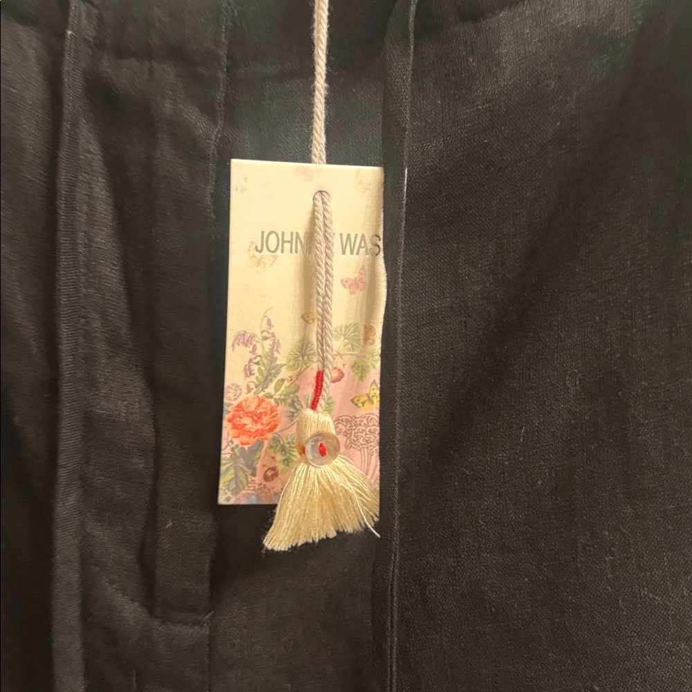 Johnny Was JW Los Angeles Addison Wide Leg Drawstring Pants Small NWT - Picture 4 of 10